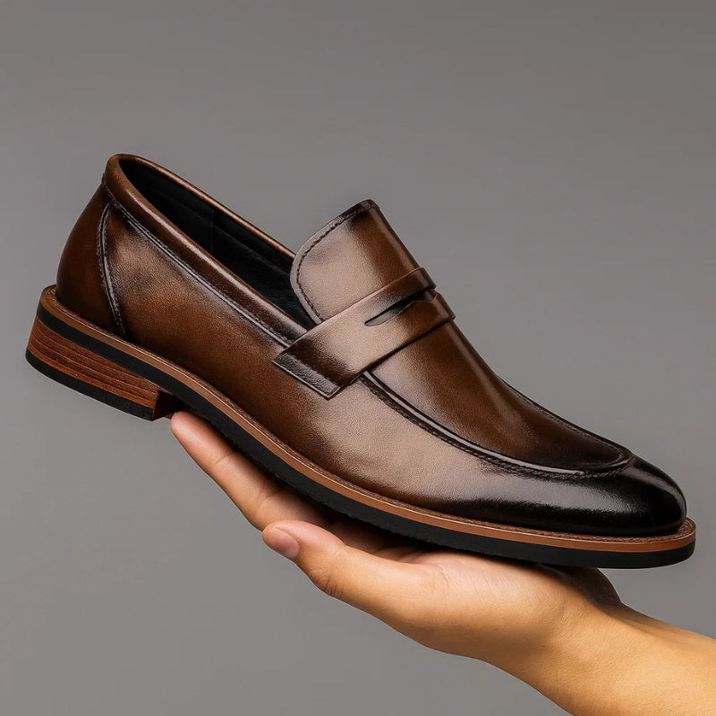 Thomas - Real Leather Penny Loafers