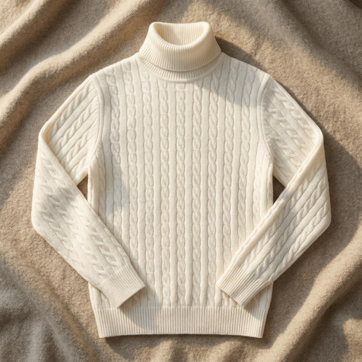 Nolan - Jacquard Turtleneck