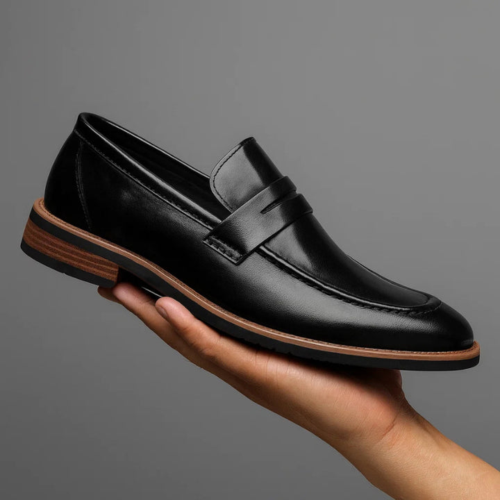 Thomas - Real Leather Penny Loafers