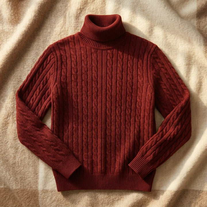 Nolan - Jacquard Turtleneck