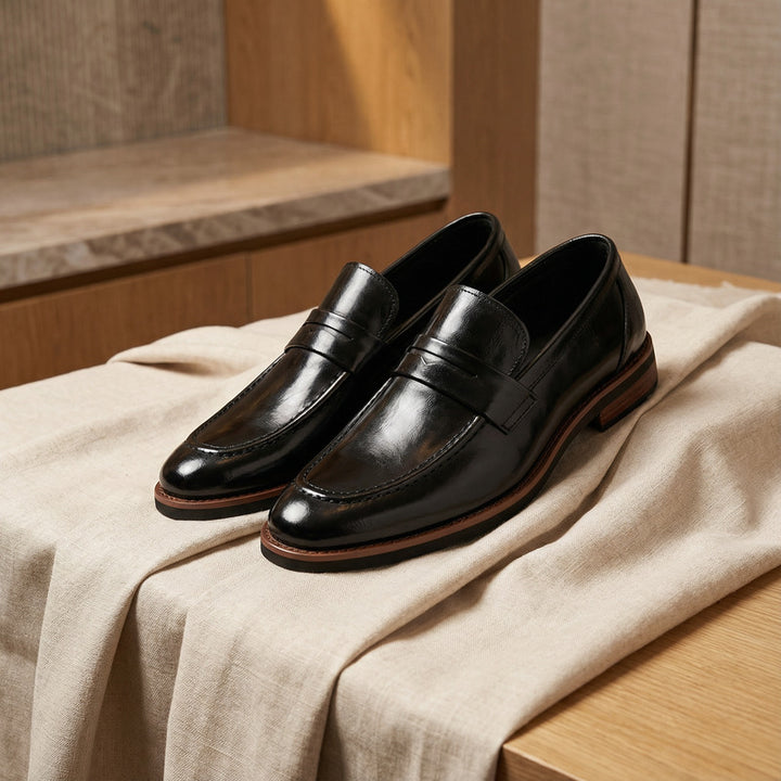 Thomas - Real Leather Penny Loafers